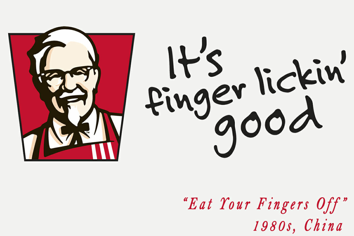 kfc marketing and localization mistake