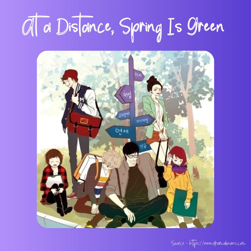 At distance spring is green webtoon