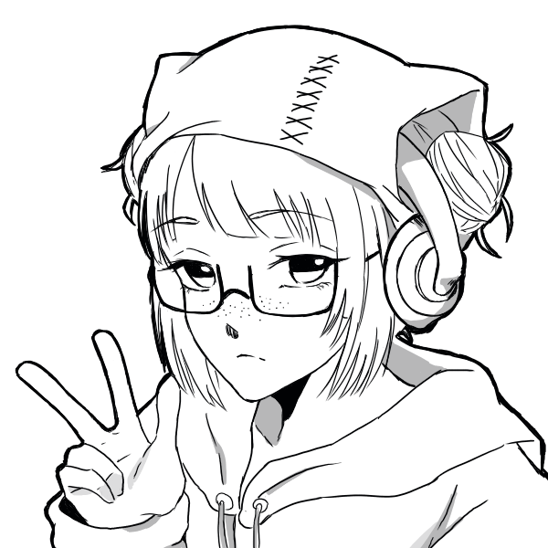 Manga coloring example 1