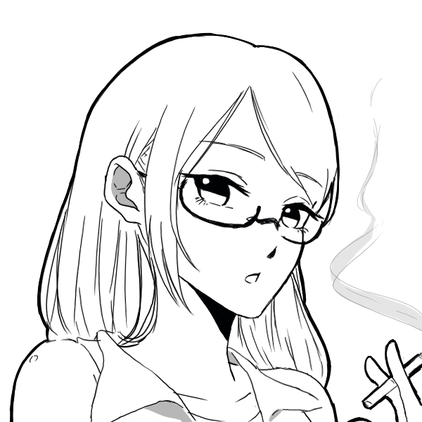 Manga coloring example 3